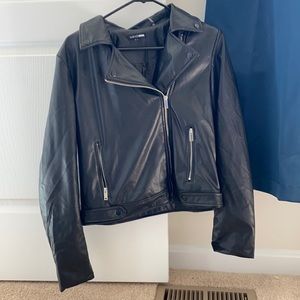 Faux leather jacket